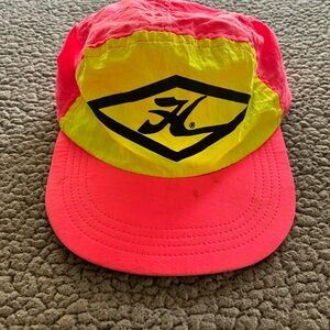 Bright Pink and Yellow Logo Cap